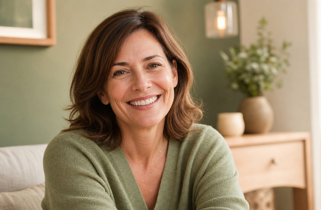 Une personne souriante, montrant des dents saines, symbolisant la santé bucco-dentaire.